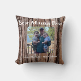 素朴杉樹皮自然樹アウトドア模様 クッション