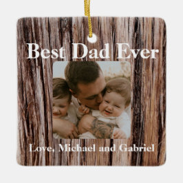 素朴杉樹皮自然樹アウトドア模様 セラミックオーナメント