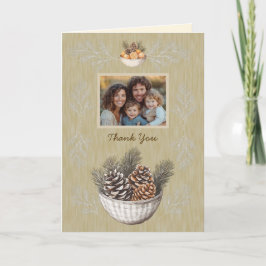 素朴松の枝 サンキューカード