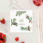 素朴松林結婚林 スタンダードカクテルナプキン (インサイチュ)