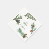 素朴松林結婚林 スタンダードカクテルナプキン (角)
