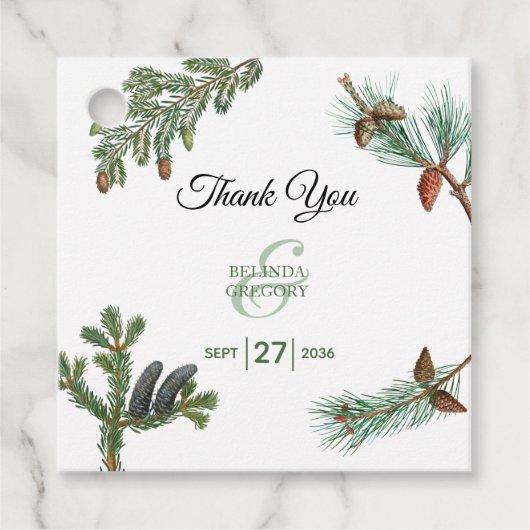 素朴松林結婚林 フェイバータグ (正面)