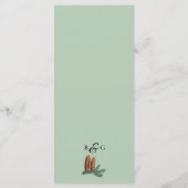 素朴松林結婚林 メニュー (裏面)