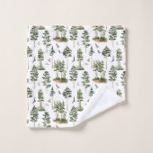 素朴松模様 バスタオルセット (ウォッシュタオル)