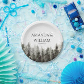 素朴松結婚 ペーパープレート (パーティー)