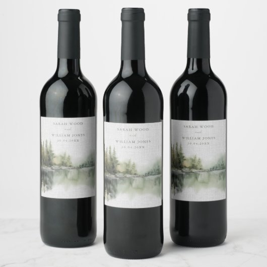 素朴林結婚林 ワインラベル (ボトル)