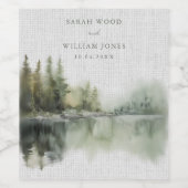 素朴林結婚林 ワインラベル (シングルラベル)