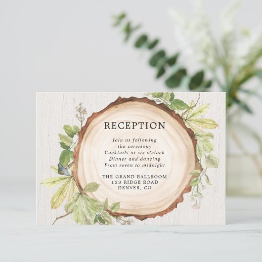 素朴林野外林テーマ披露宴 エンクロージャーカード (スタンド正面)