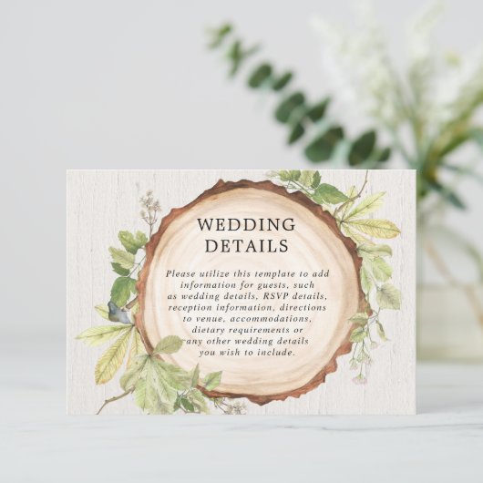 素朴林野外結婚林詳細 エンクロージャーカード (スタンド正面)