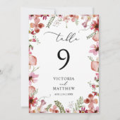 素朴桃さびフローラ結婚のテーブル番号 (裏面)