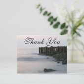 素朴桟橋のビーチ |サンキューカード ポストカード (スタンド正面)
