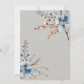 素朴森のかわいいバニーの赤ちゃんシャワー 招待状 (裏面)