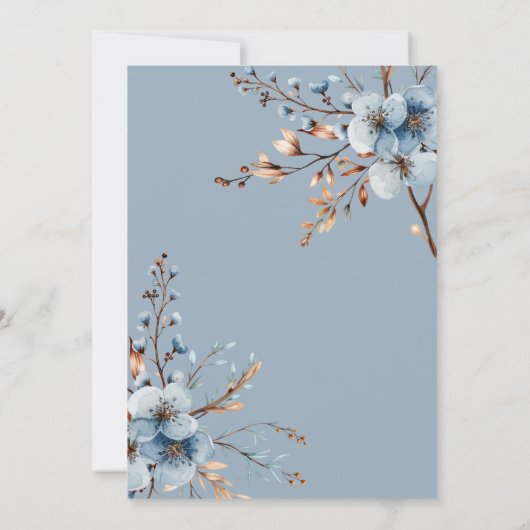 素朴森のかわいいバニーの赤ちゃんシャワー 招待状 (裏面)