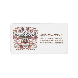 素朴森の動物と鹿結婚の ラベル