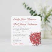 素朴森の赤い結婚木 招待状 (スタンド正面)