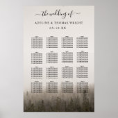 素朴森の霧の結婚風景の座席 ポスター (正面)