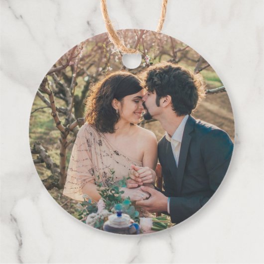 素朴植物単画結婚写真感謝していは フェイバータグ (裏面)