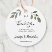 素朴植物単画結婚写真感謝していは フェイバータグ (正面)