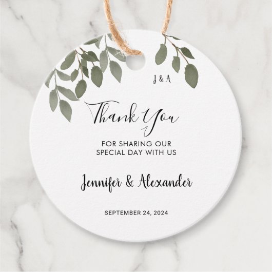 素朴植物単画結婚写真感謝していは フェイバータグ (正面)