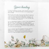 素朴植物性の緑と花を愛する思い出 三つ折りプログラム (内部最初)