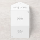 素朴植物性ユーカリ結婚ス オールインワン招待状 (外側)