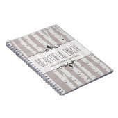 素朴樺の木ウッドツリー&ブランチ自然モダン ノートブック (右側)