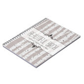 素朴樺の木ウッドツリー&ブランチ自然モダン ノートブック (左側)