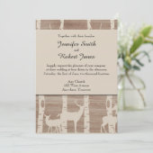 素朴樺の木ツリーズディアー結婚式招待状 招待状 (スタンド正面)