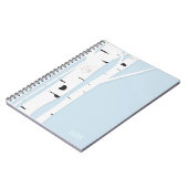 素朴樺の木ツリーハートアイスブルーノートブックジャーナル ノートブック (左側)