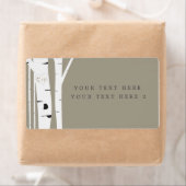 素朴樺の木ツリーループパーティーパッケージラベル ラベル (インサイチュ)