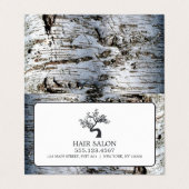 素朴樺の木ツリー、アポイントメントカード 名刺 (外部フラット)