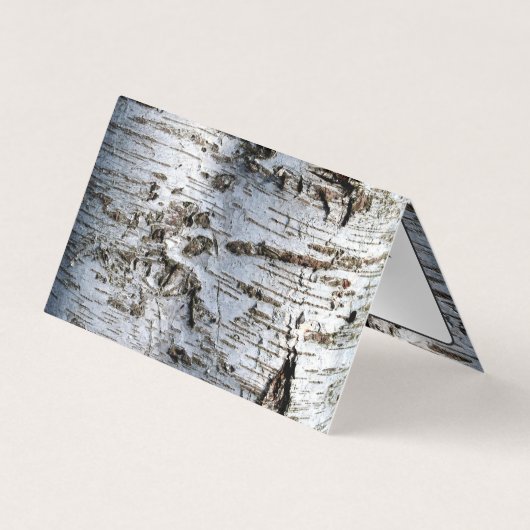 素朴樺の木ツリー、アポイントメントカード 名刺 (裏面)