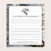 素朴樺の木ツリー、アポイントメントカード 名刺 (内部フラット)