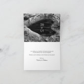 素朴樺の木トリーモダンク結婚の サンキューカード (内部)