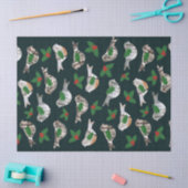 素朴樺の木バークバーズレッドホリーベリークリスマス 薄葉紙 (クラフト)