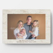 素朴樺の木名パーソナライズされた写真プラーク フォトプラーク (正面)