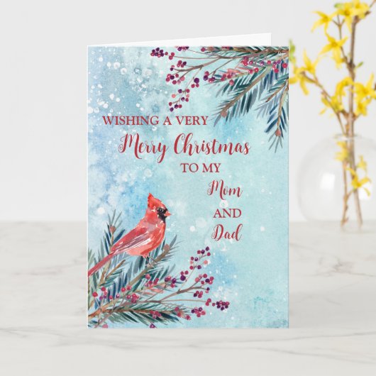 素朴母とパパ カード (黄色い花)