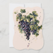 素朴水エレガント色ビニ結婚ヤード 招待状 (裏面)