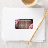 素朴水エレガント色フローラ結婚 ラベル (インサイチュ)