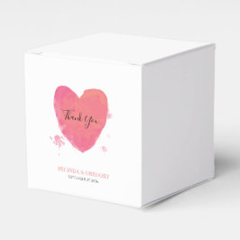 素朴水カラーハート結婚 フェイバーボックス