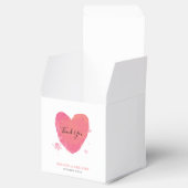 素朴水カラーハート結婚 フェイバーボックス (オープン)