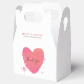 素朴水カラーハート結婚 フェイバーボックス (オープン)