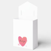 素朴水カラーハート結婚 フェイバーボックス (オープン)