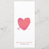 素朴水カラーハート結婚 メニュー (裏面)