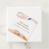 素朴水モダン色抽象芸術赤ちゃんシャワー フェイバータグ (インサイチュ)