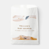 素朴水モダン色抽象芸術赤ちゃんシャワー フェイバーバッグ (正面)