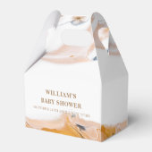 素朴水モダン色抽象芸術赤ちゃんシャワー フェイバーボックス (裏面サイド)