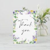 素朴水仙と野の花サンキューカード サンキューカード (スタンド正面)
