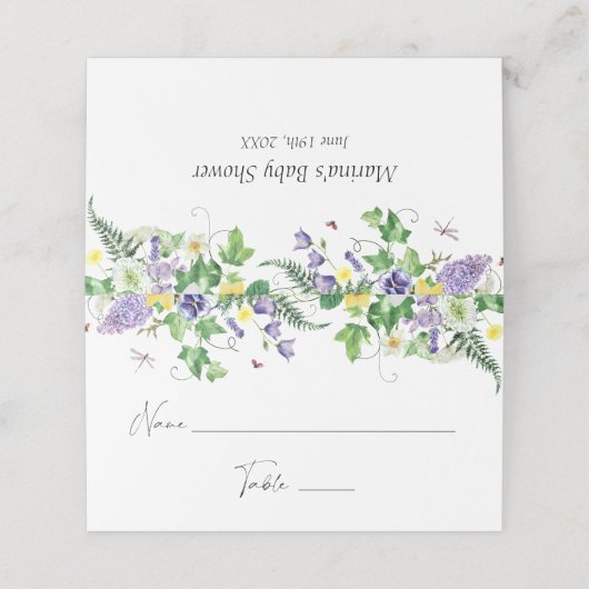 素朴水仙と野草座席表 プレイスカード (外部開封)