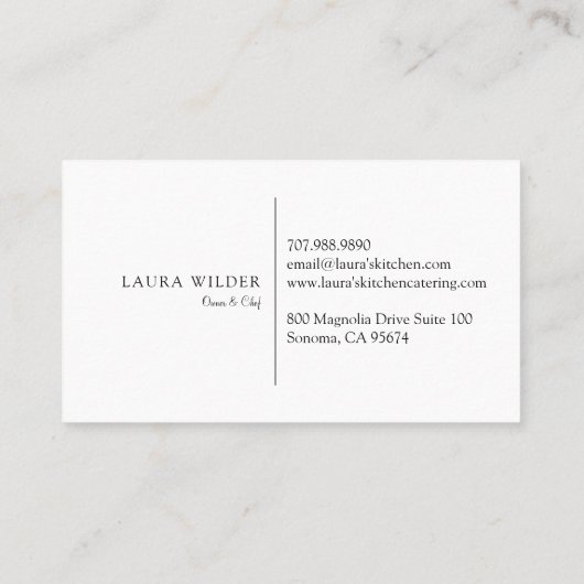 素朴水彩台所用品ケータリング 名刺 (裏面)